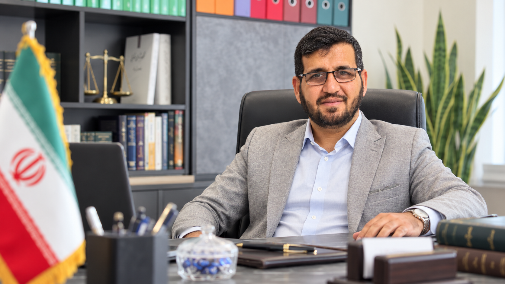 Iranian Office Professional Portrait - وکیل رباطی